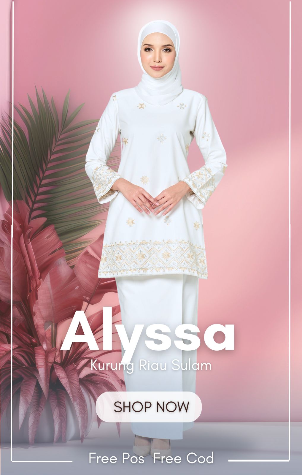 Baju Embroidered Border Lace