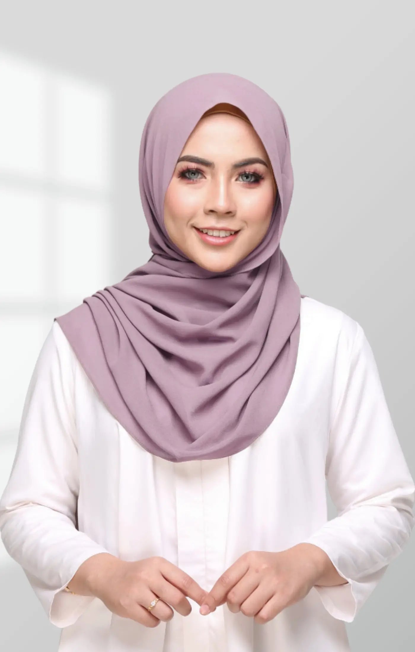 INSTANT SHAWL RANIA SEMINIT | SMOKEY PURPLE
