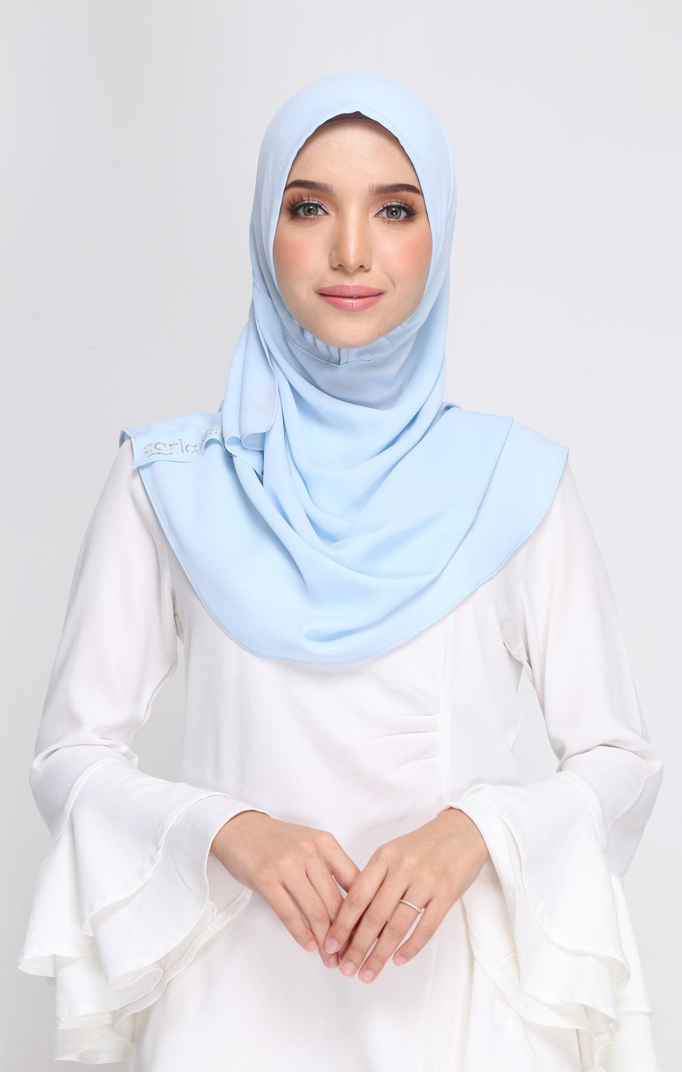 Mia Instant Sarung | Baby blue