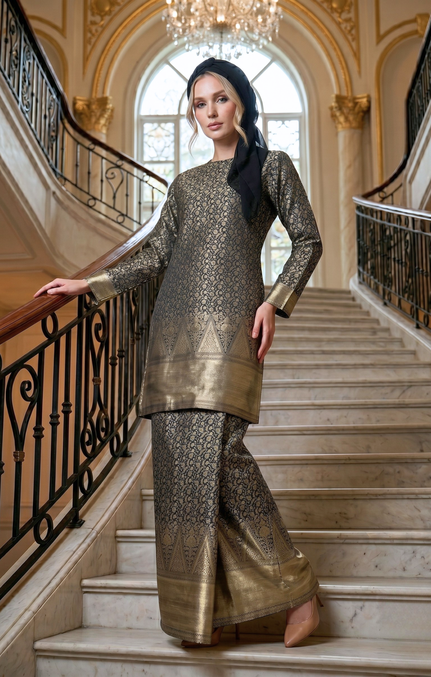 MYRA KURUNG MODEN | BLACK