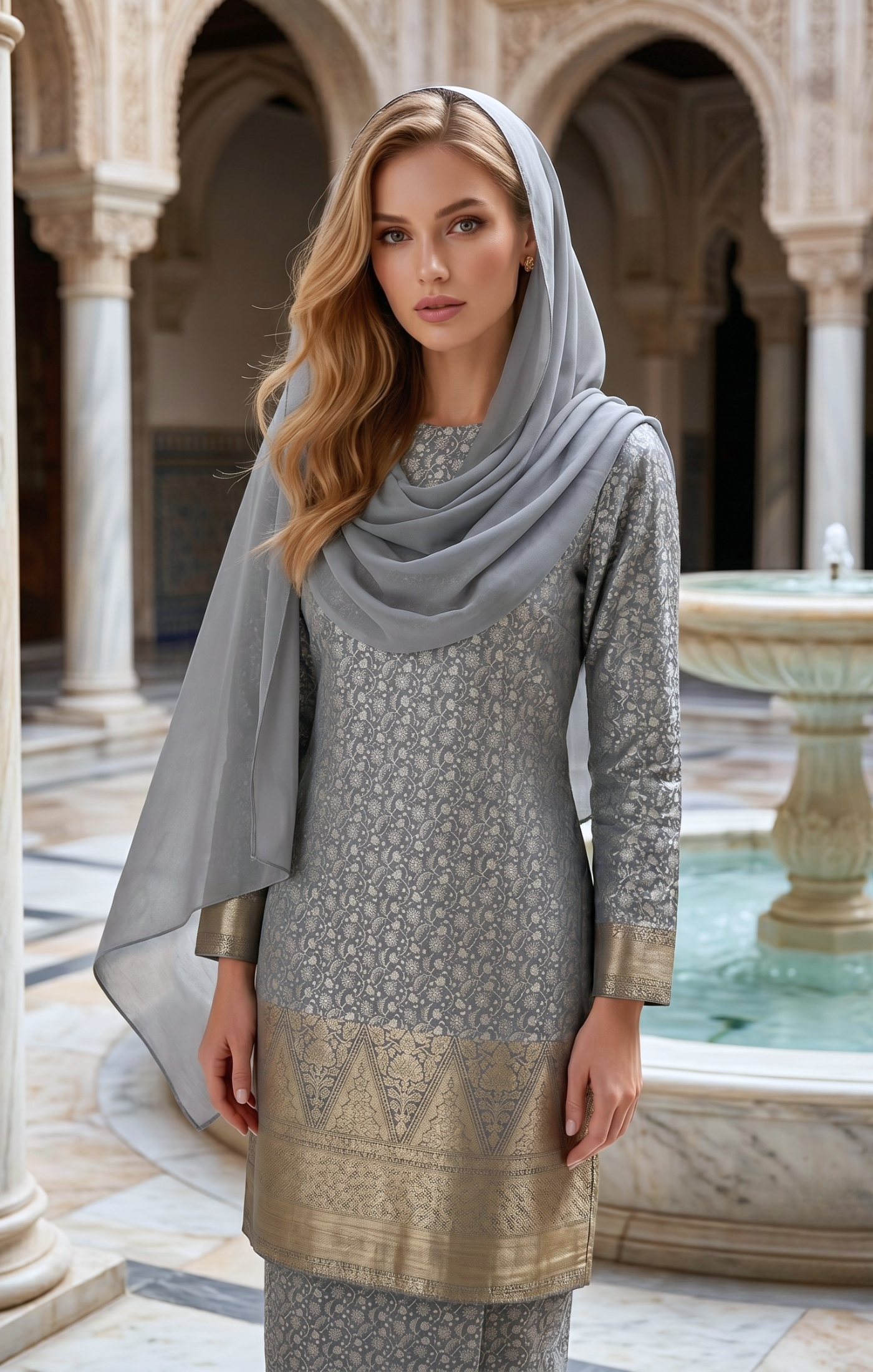 MYRA KURUNG MODEN | GREY