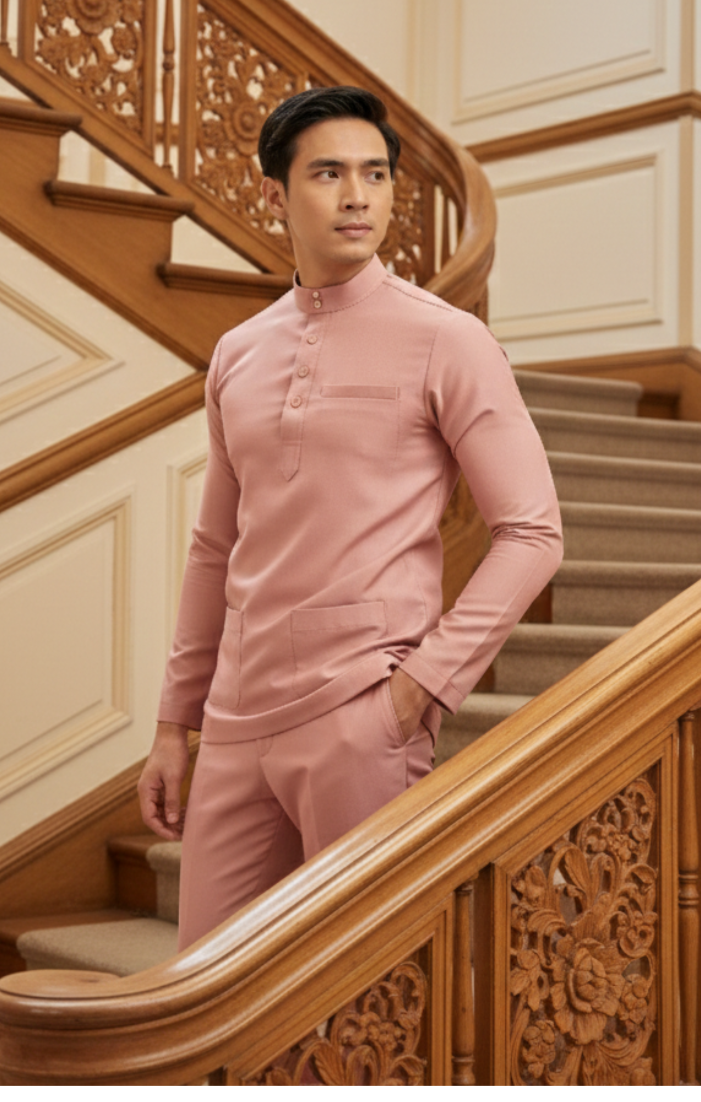 NAUFAL BAJU MELAYU CEKAK MUSANG | ROSE GOLD