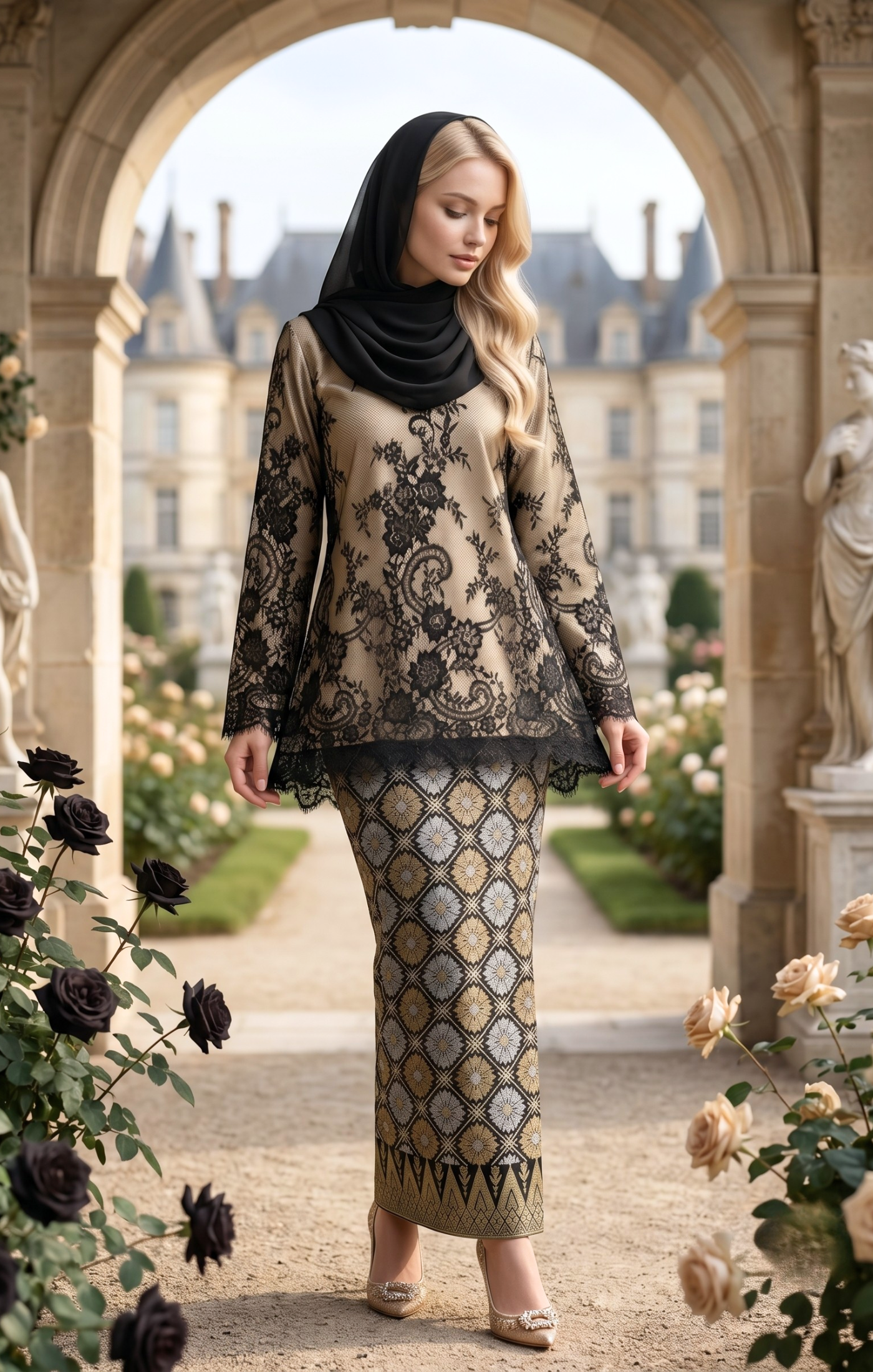 SAFIRA KURUNG KEDAH | BLACK