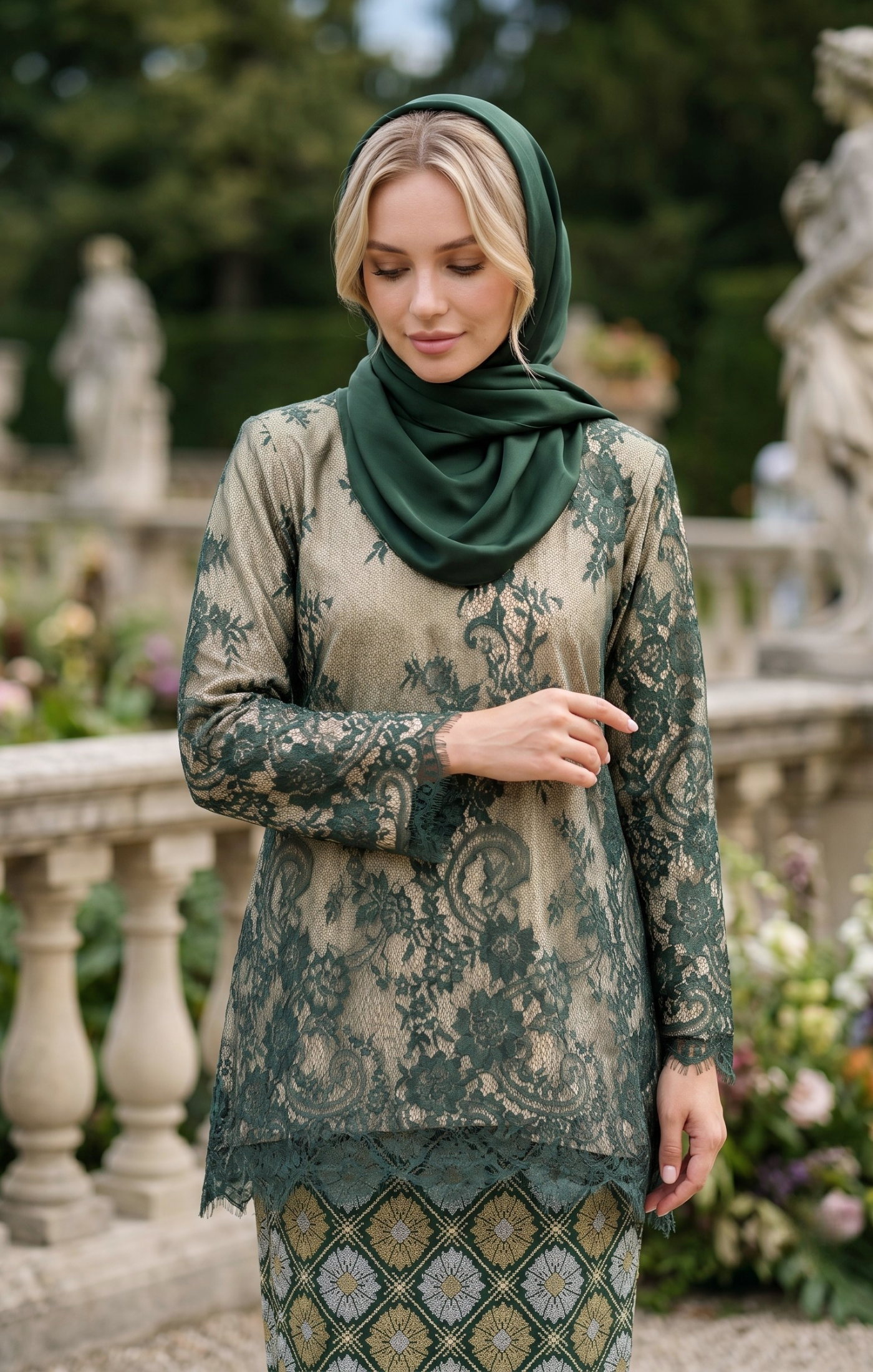 SAFIRA KURUNG KEDAH | EMERALD GREEN