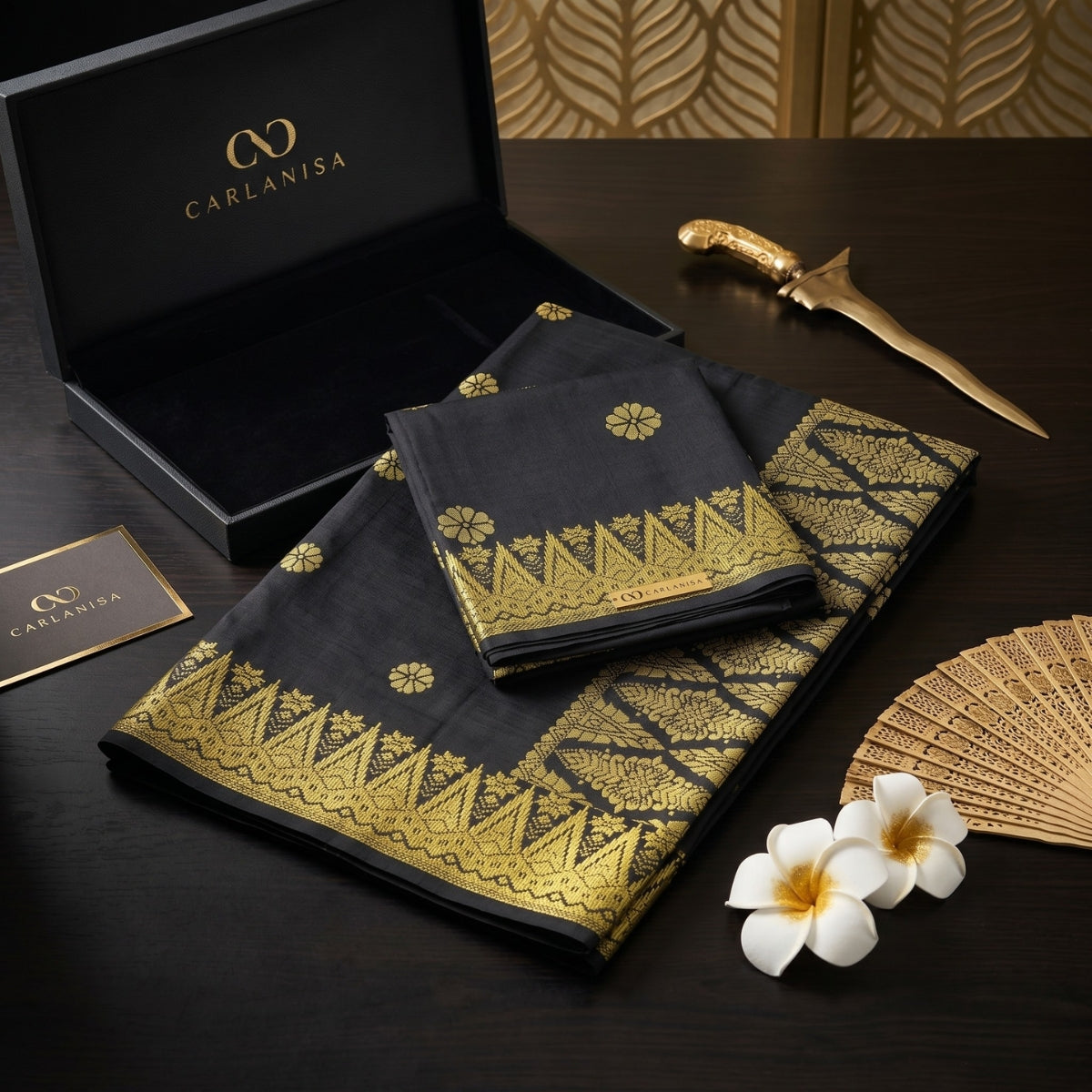 SONGKET BUNGA TABUR | BLACK GOLD