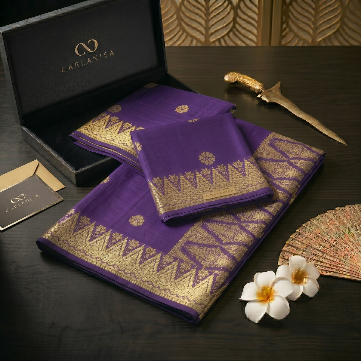 SONGKET BUNGA TABUR | MAGENTA GOLD