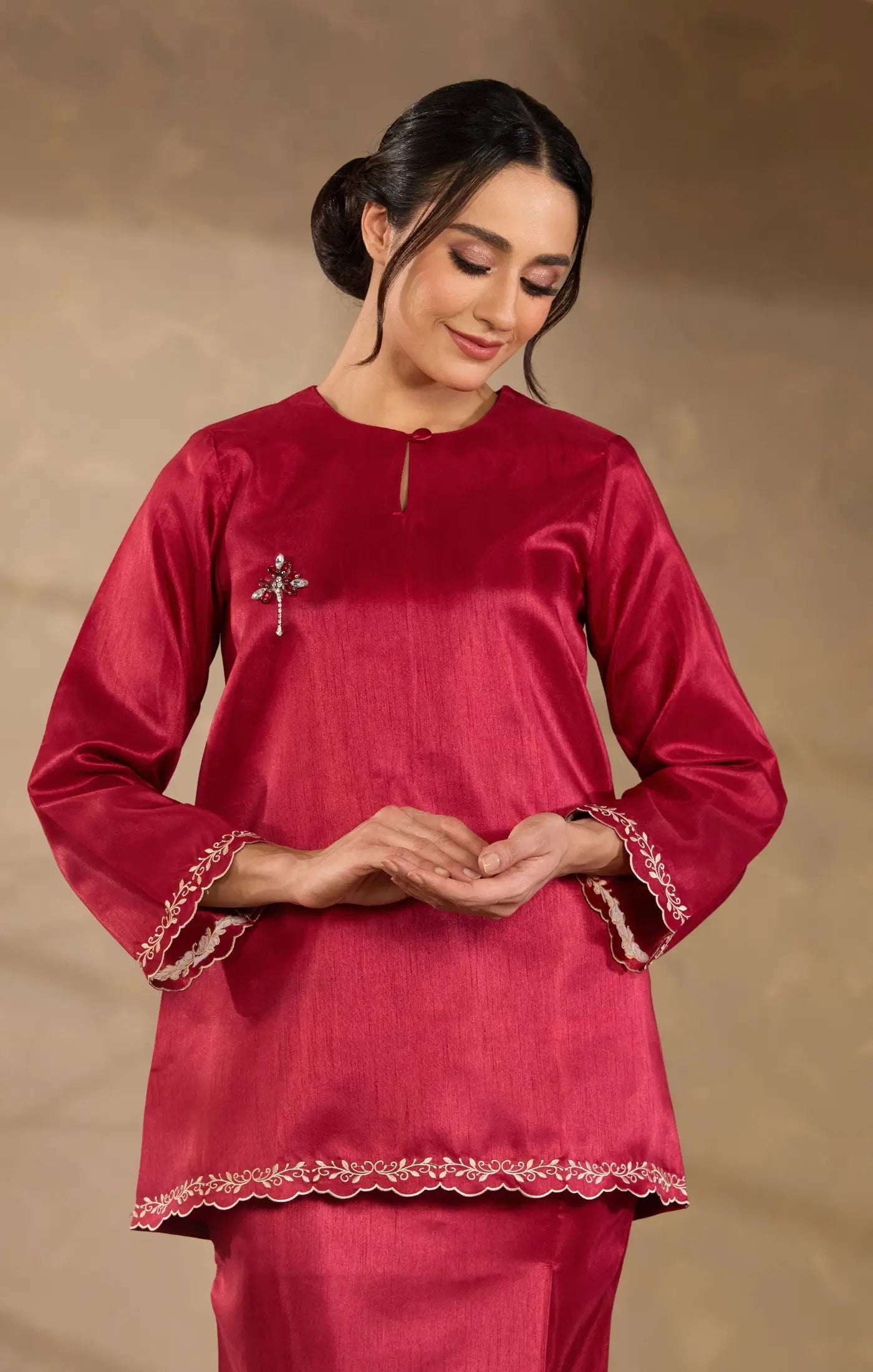 SOPHIA KURUNG KEDAH | MAROON