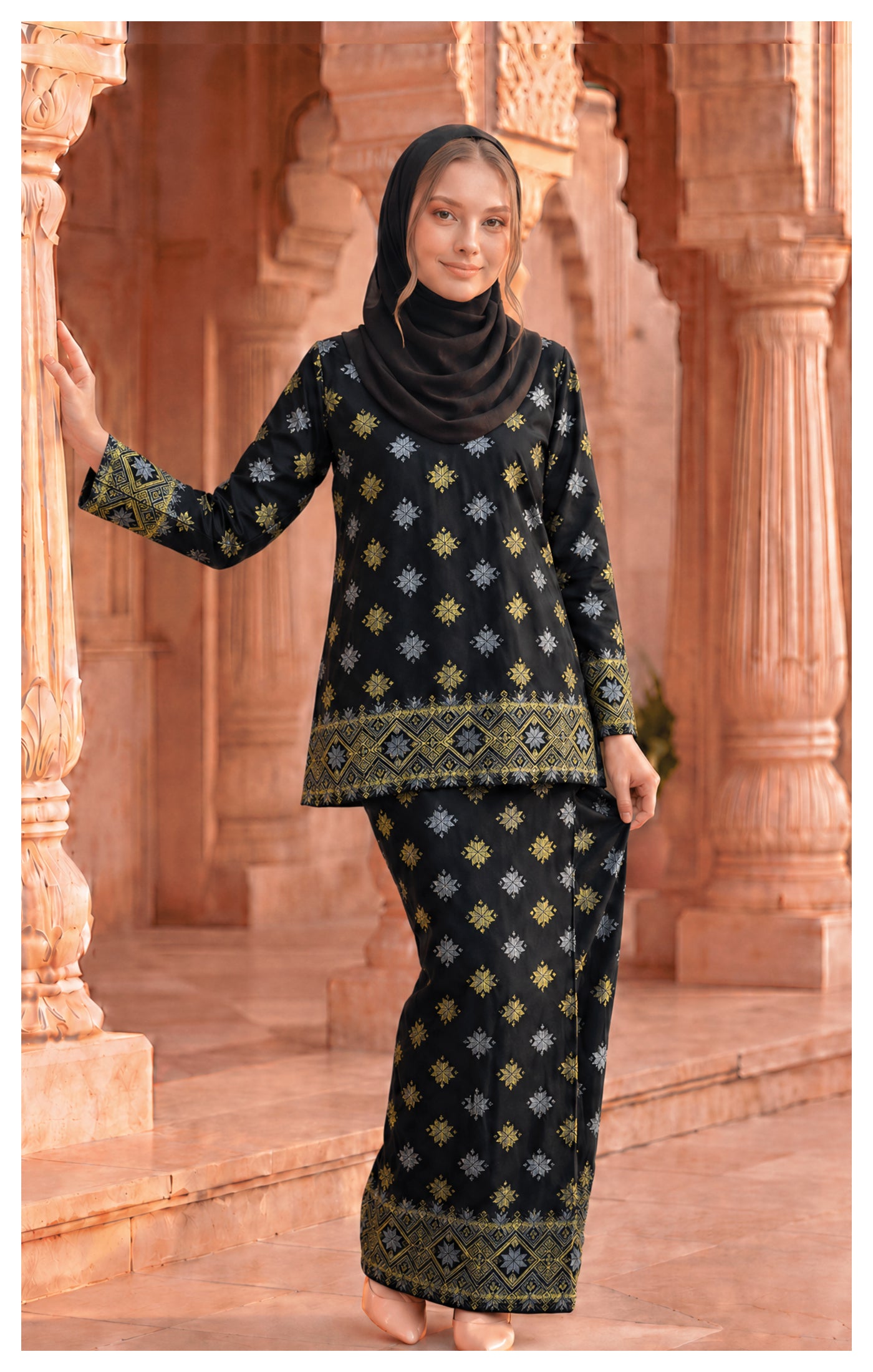 TIARA KURUNG KEDAH | BLACK