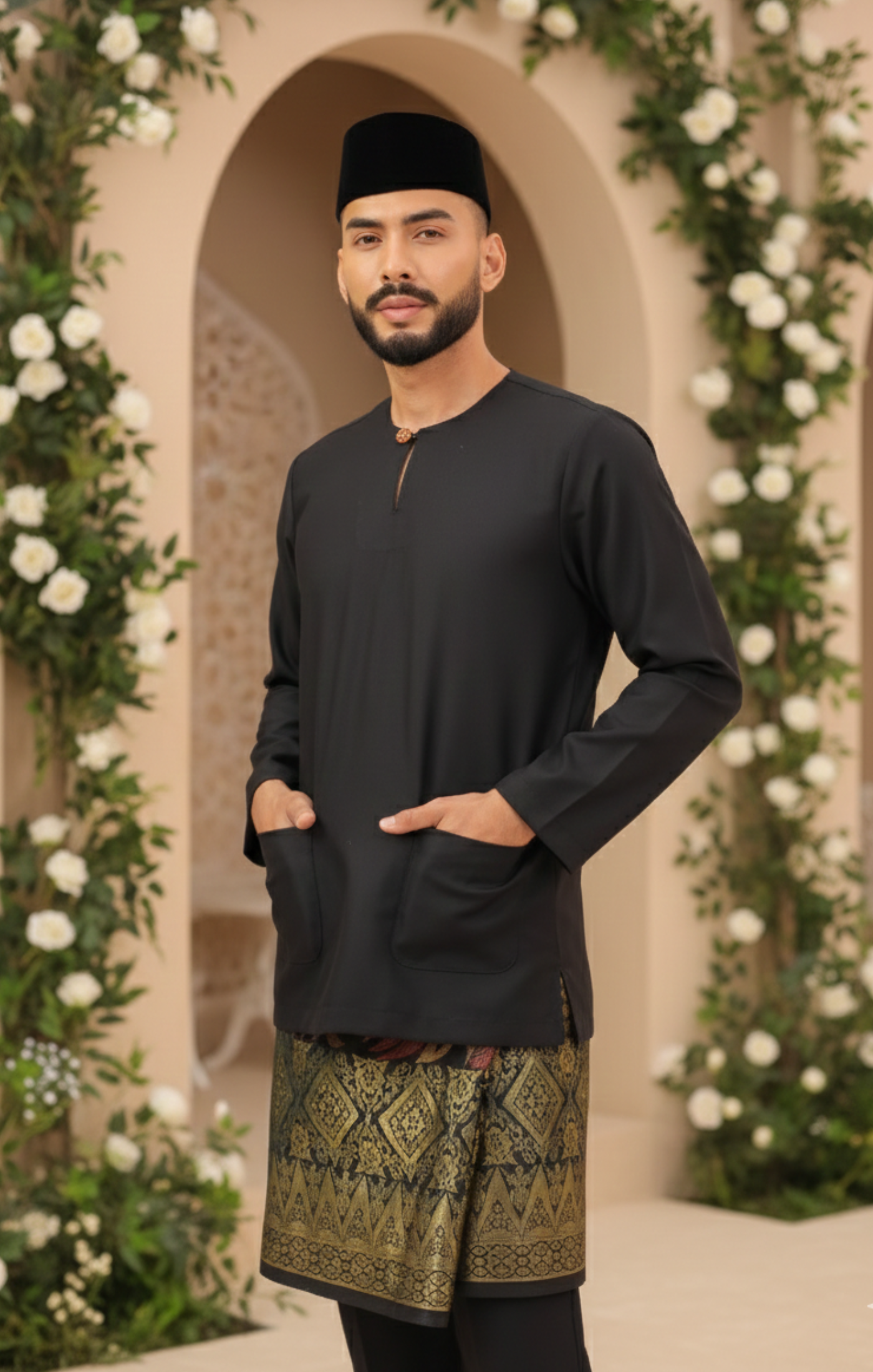 ZEDAN BAJU MELAYU TELUK BELANGA | BLACK