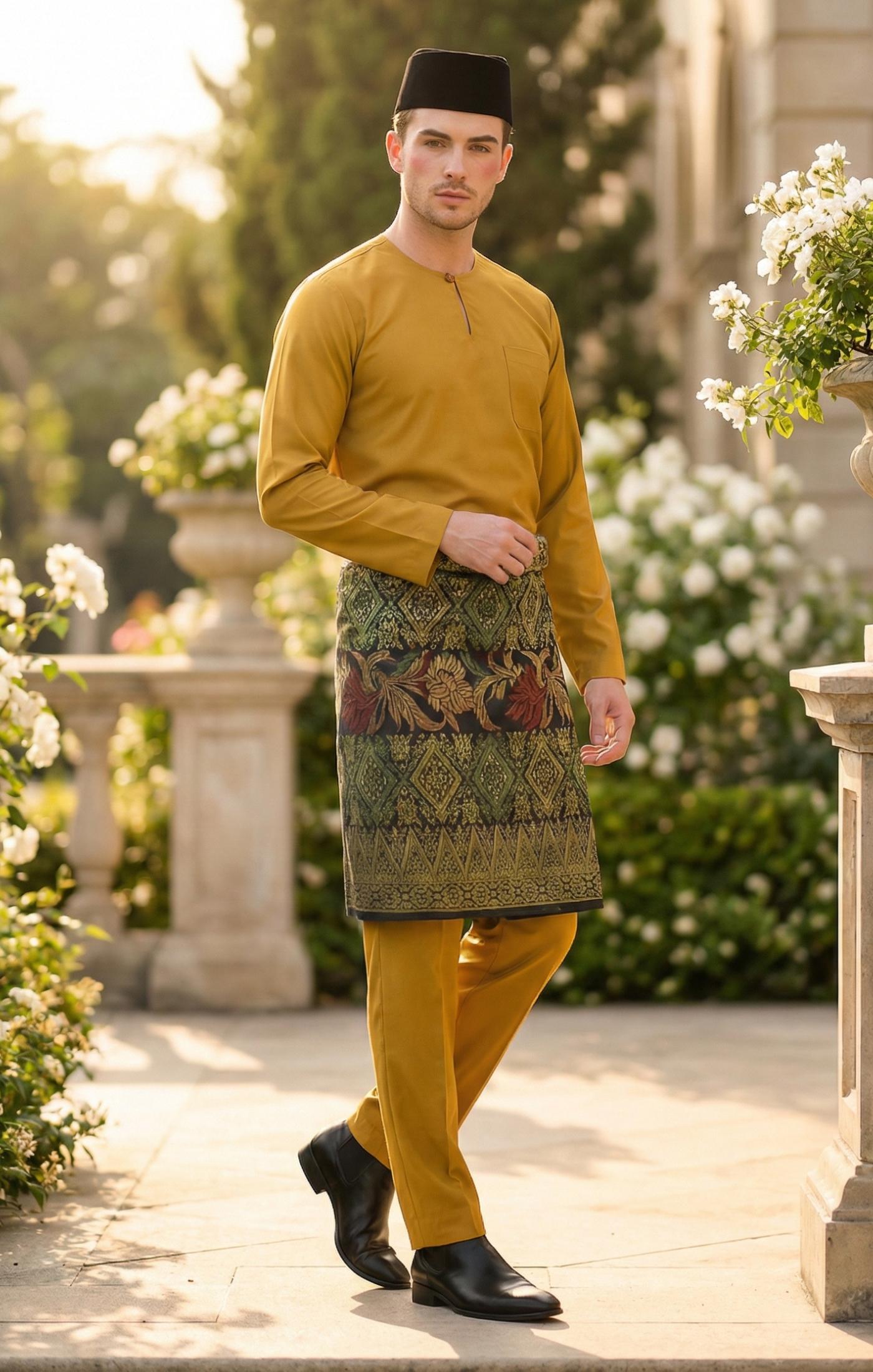 ZEDAN BAJU MELAYU TELUK BELANGA | MUSTARD