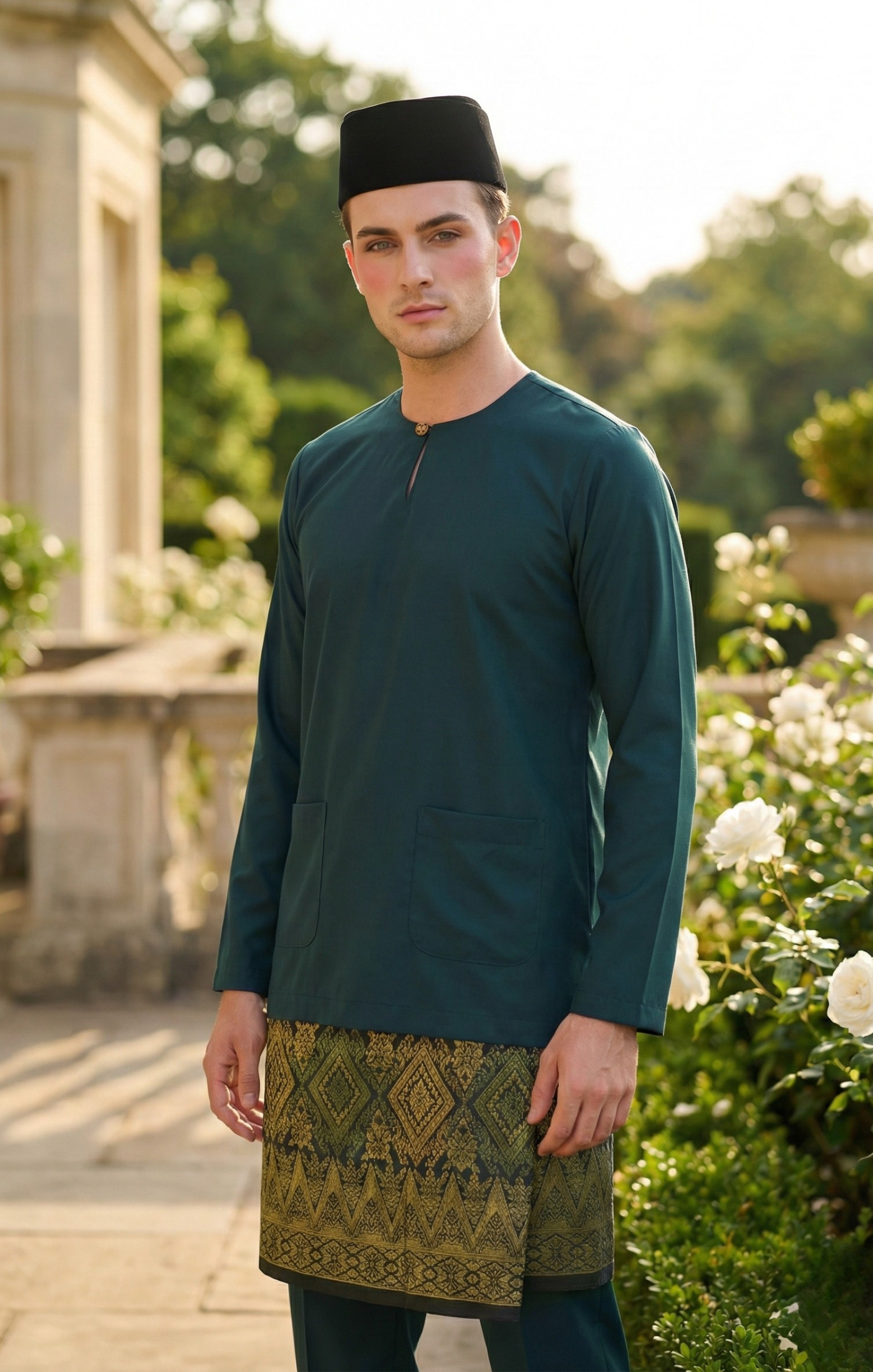 ZEDAN BAJU MELAYU TELUK BELANGA | TEAL GREEN